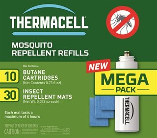 Thermacell R10 Mosquito Repellent Refills, 120 Hrs, 15 ft, Odorless, White - THER