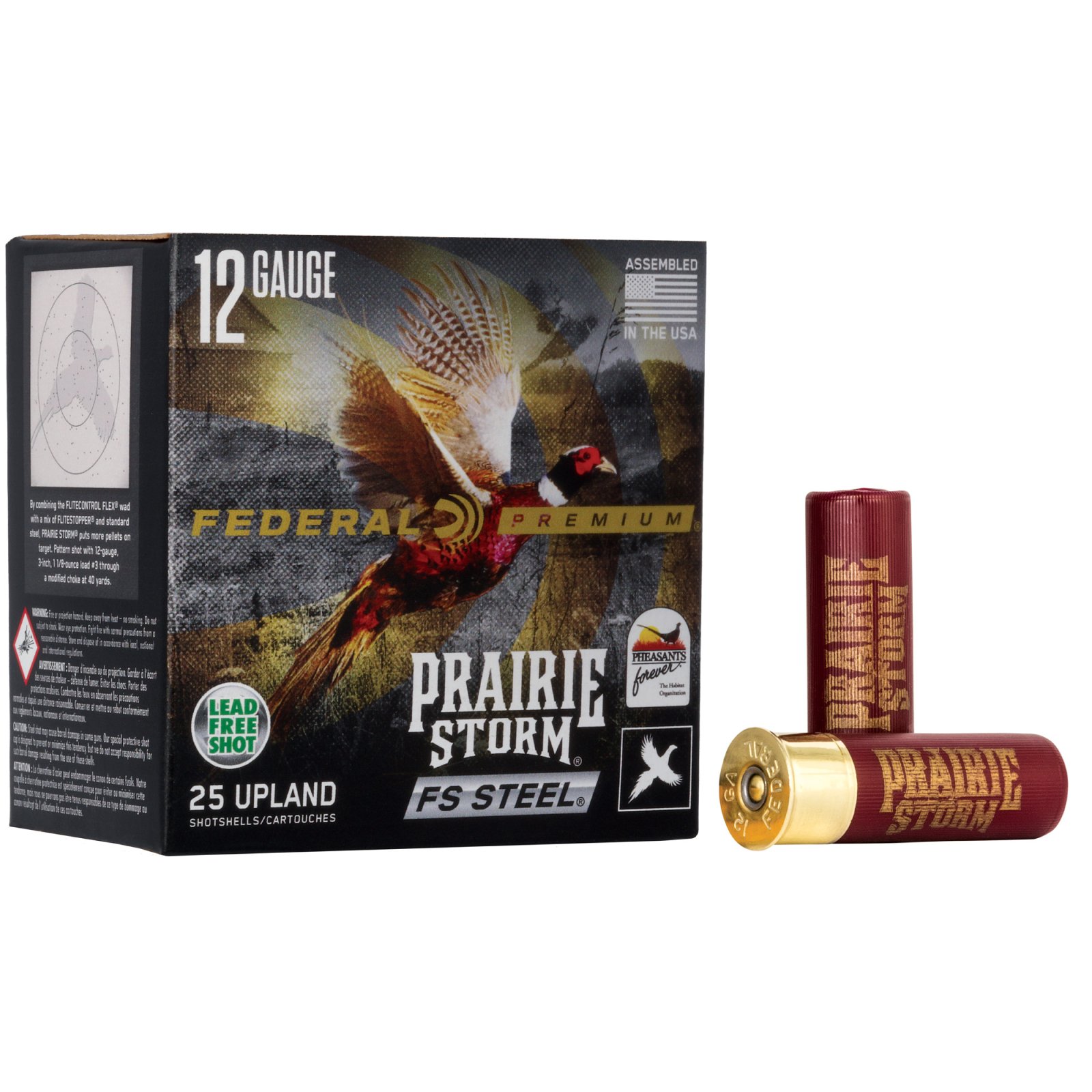 Buy Federal Prairie Storm FS 12 Gauge 3" 1-1/8oz #3 Steel Shot 25 Rounds online