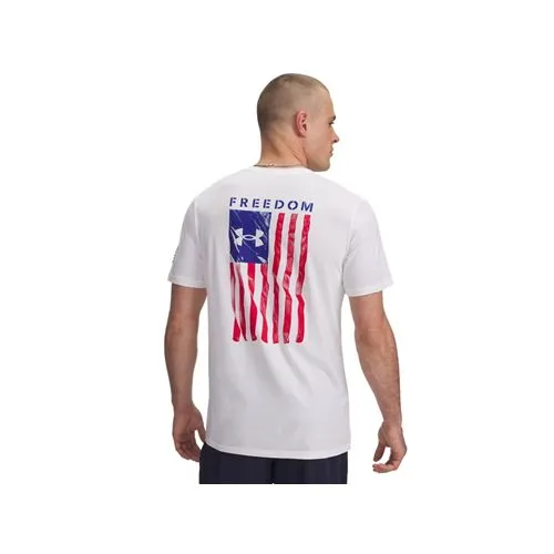 Under Armour M Freedom Flag T Medium Patriotic Tee Cotton