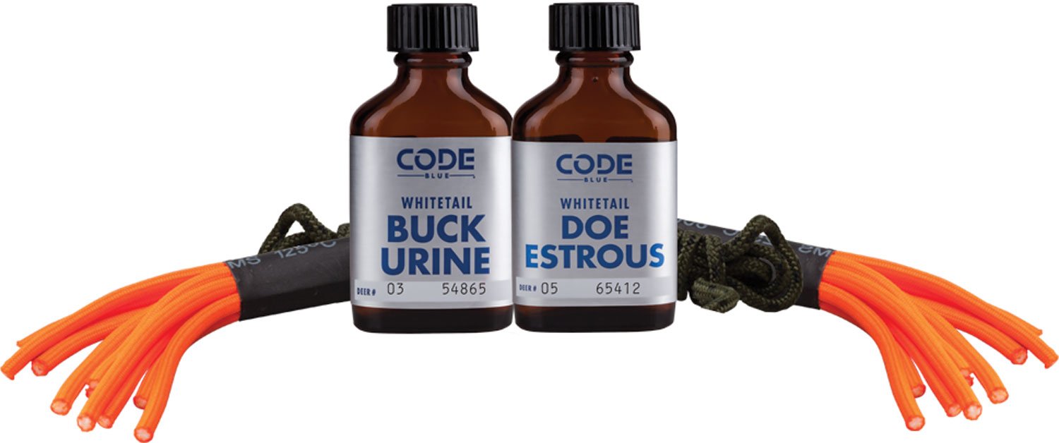 Code Blue OA1074 Double Drag Combo Deer Attractant 2 oz Doe/Buck Urine - Code Blue