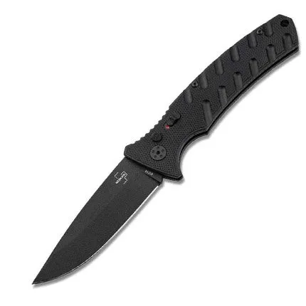 Boker 06EX900 Large Strike Automatic Knife, D2 Steel, Black Handle - Boker