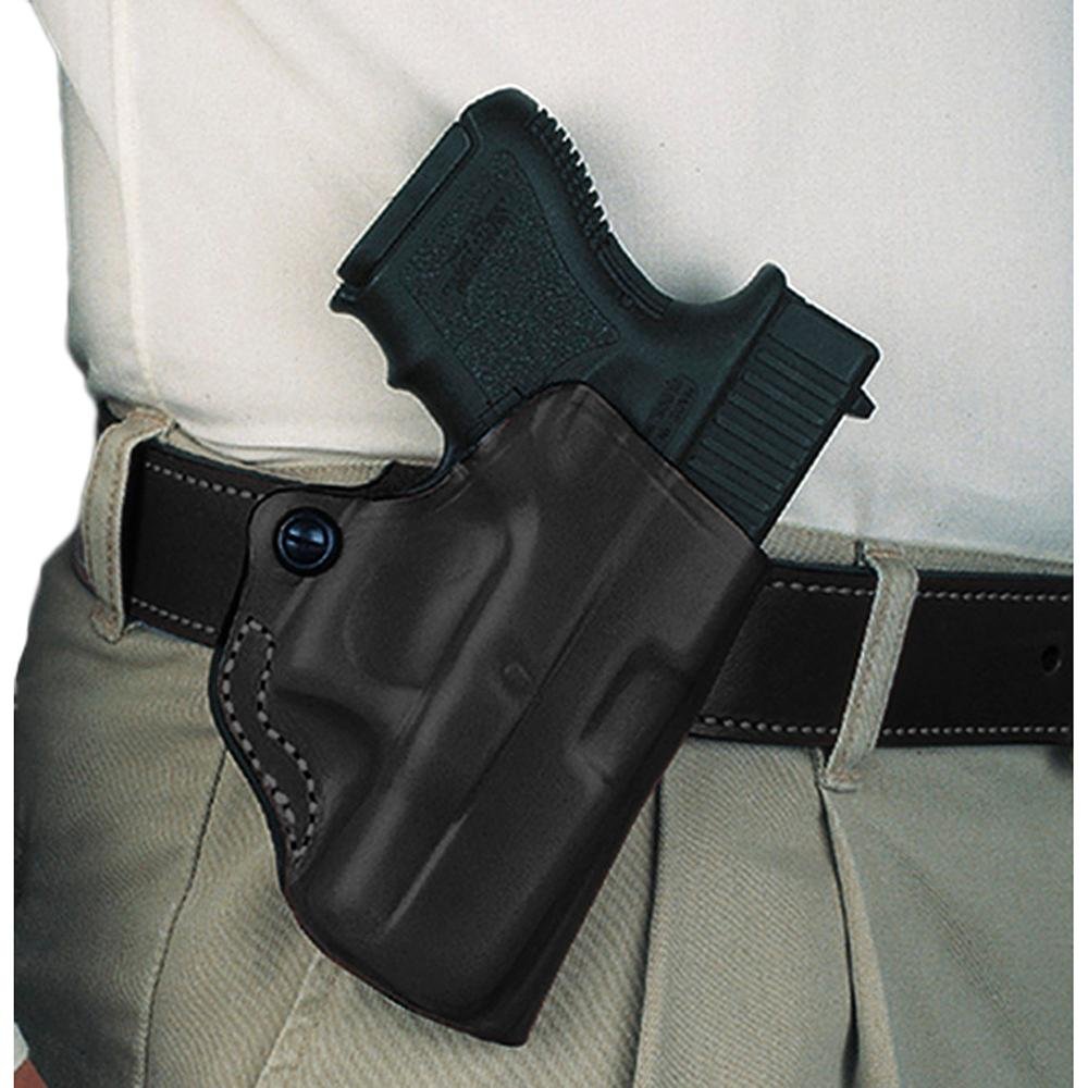 DeSantis Mini Scabbard Right-Hand OWB Leather Holster Black - DeSantis