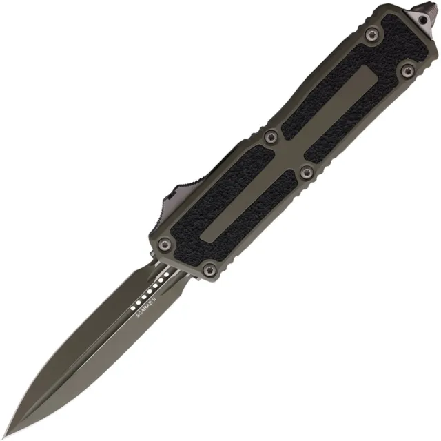 Microtech Scarab II G3 3.97 In D/E Moss Green Cerakote ALU Hndl - MICROTECH for sale at Iron and Lace