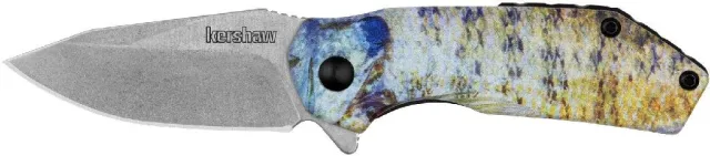 Kershaw Valve Assisted Open Plain Edge Knife Bluegill 1375BG