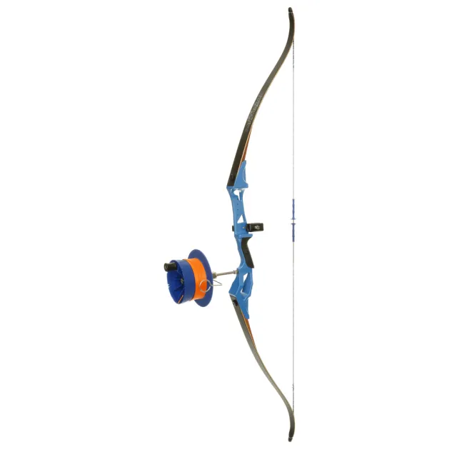 Fin Finder BankRunner 35# Recurve Bow Blue RH with SideWinder Reel - Fin-Finder