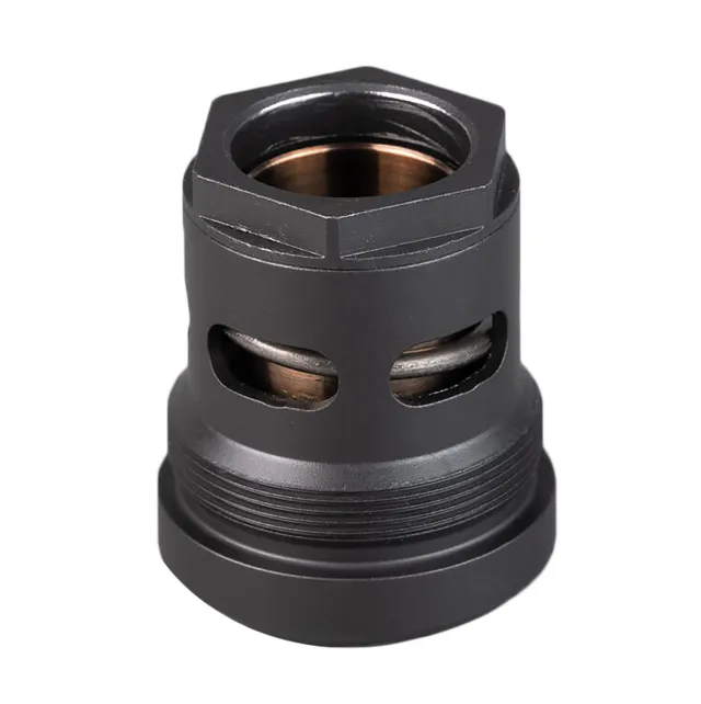 SilencerCo 3-Lug Mount for Silencer Co Octane, Omega K, and Hybrid - Stainless Steel, Black Oxide Finish - SilencerCo - 9mm for sale at Bang-Bang Tactical