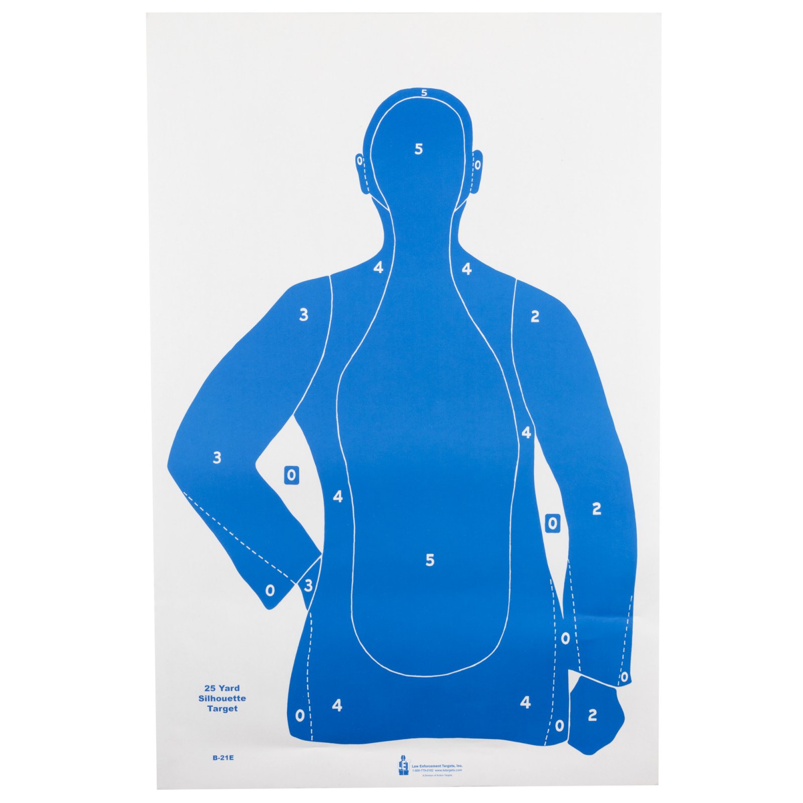 Buy Action Target B21EBLUE100 23"x35" Blue Silhouette Targets 100 Pack online