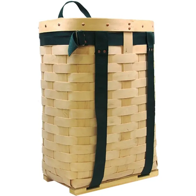 Minnesota Trapline 841187100479 Pack Basket 20" Hardwood, Adjustable Harness - Minnesota Trapline