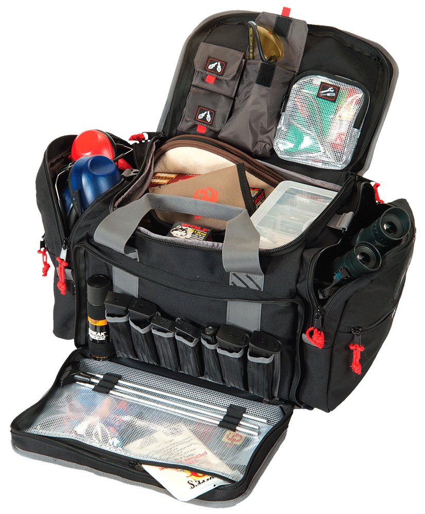 G Outdoors GPS-2014LRB Large Black Range Bag, Holds 5+ Handguns & Ammo - GSM Outdoors