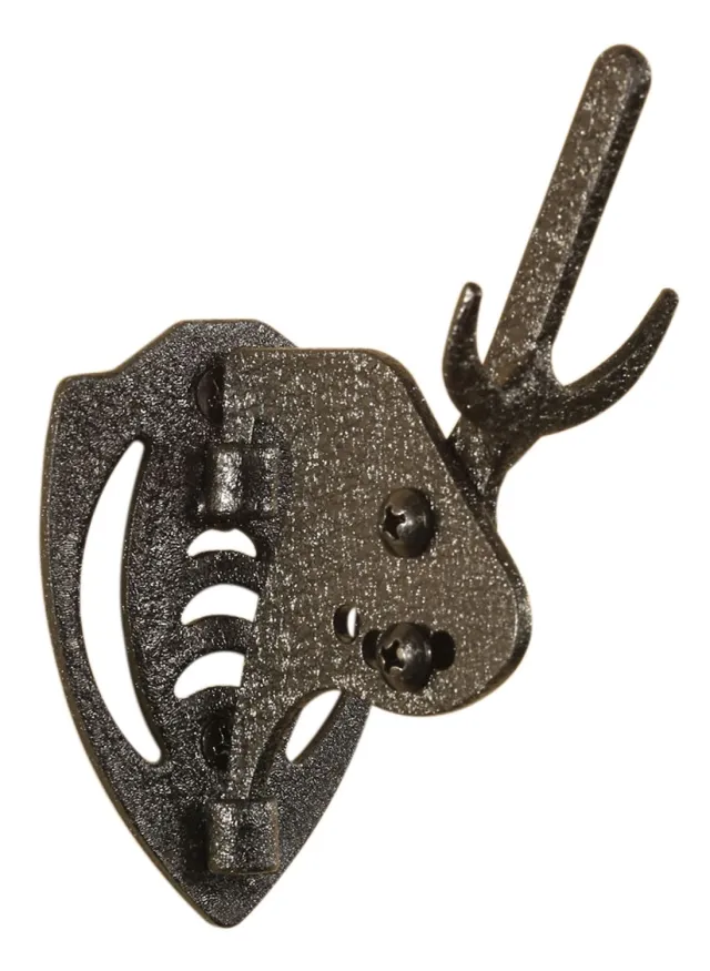 Skullhooker Mini Hooker Graphite Black Steel Skull Mount - SKLHKR