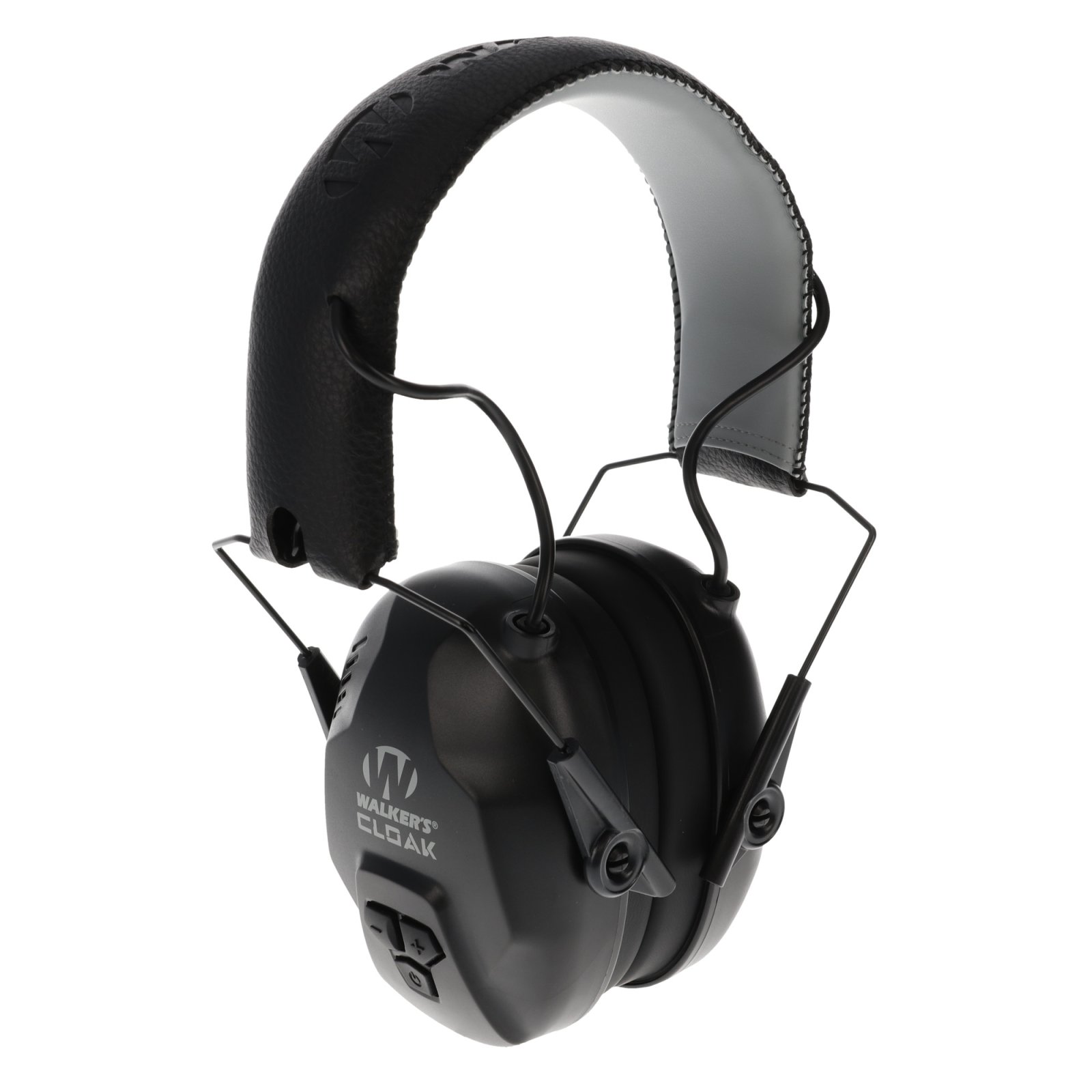 Walker's Cloak Dual-Mic Electronic Muff Black 23-25 dB Overhead - Walker's