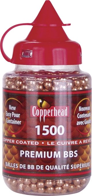 Crosman 0737 Copperhead 737 177 Copper-Coated Steel 1500 Per Bottle - Crosman - 177