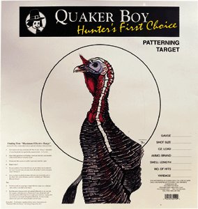 Quaker Boy Turkey Paper Patterning Target 20"x20" 100 Pack - Quaker Boy
