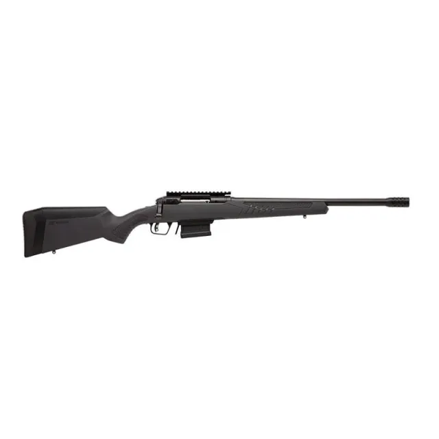 Buy Savage Arms 57140 110 Haymaker 450 Bushmaster 4+1 18" Barrel, Matte Black Metal, Black Fixed AccuStock online