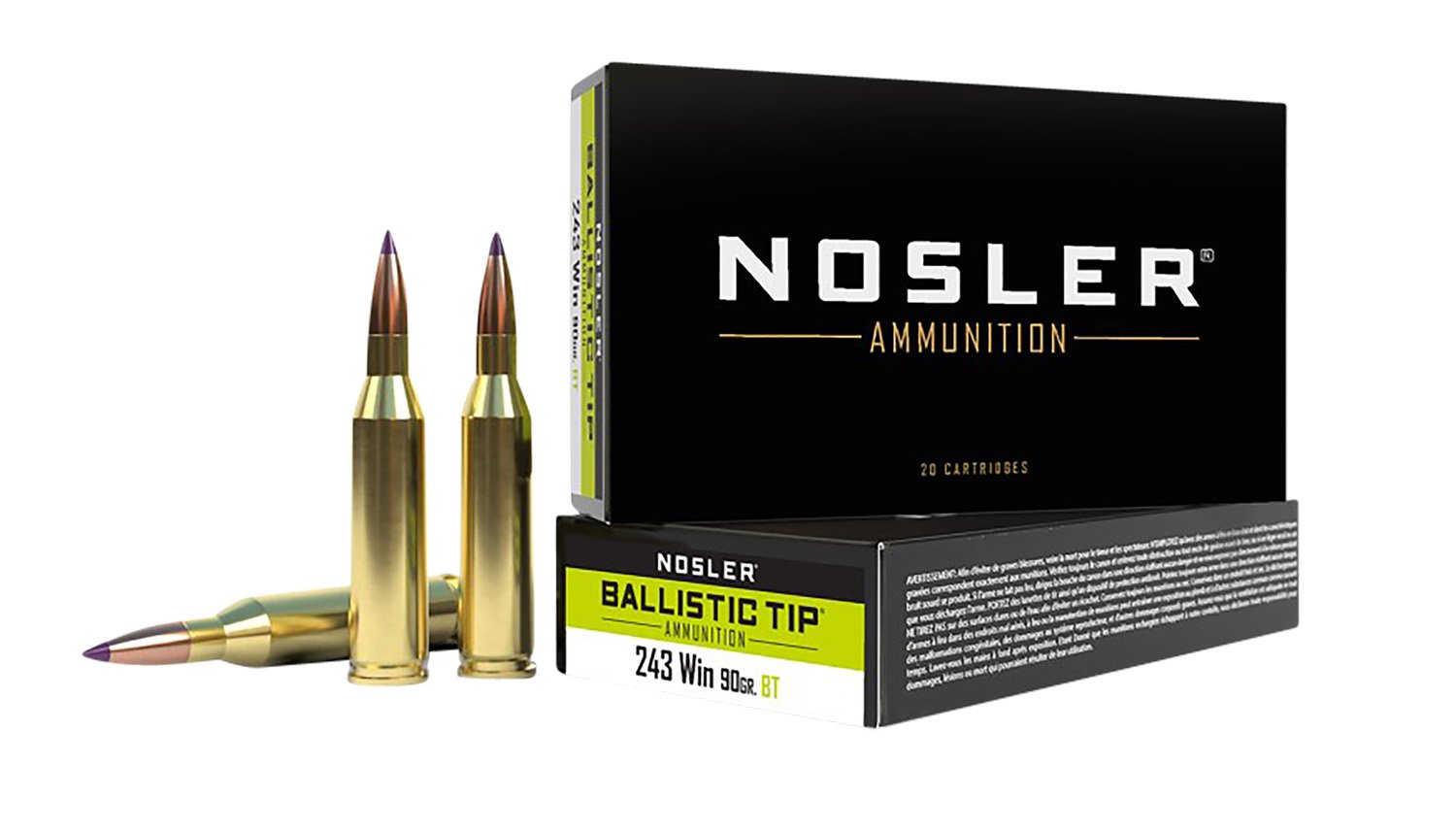 Nosler BTA 243 90Gr BTSP 20BX - Model 40050 - Nosler - 243 Win