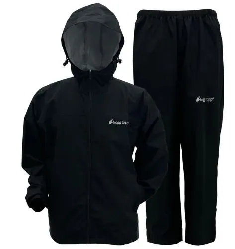 Buy Frogg Toggs 1VP111000SMMD Black Vapor Rain Suit Mens online