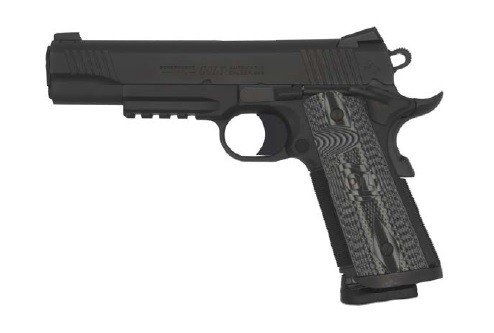 Colt O1080RGCCU 1911 Combat Unit 45 ACP 5" 8+1 Black PVD Stainless Steel Checkered Grip - Colt - 45 ACP