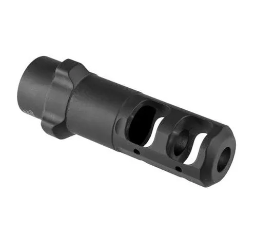 Gemtech 12142 TRI-LOCK .338LM Muzzle Brake 3/4-24 Black - GEMTECH - 338 LAPUA