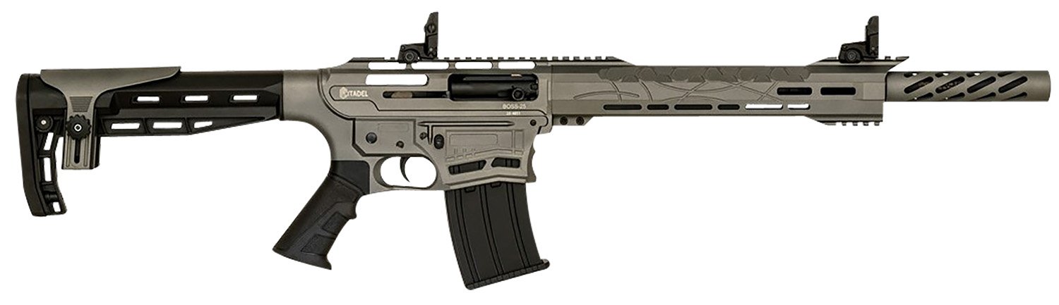 Howa CBOSS2512TG Boss-25 12 Gauge Semi-Auto Shotgun 18.75" Black/Tungsten - Citadel - 12 Gauge