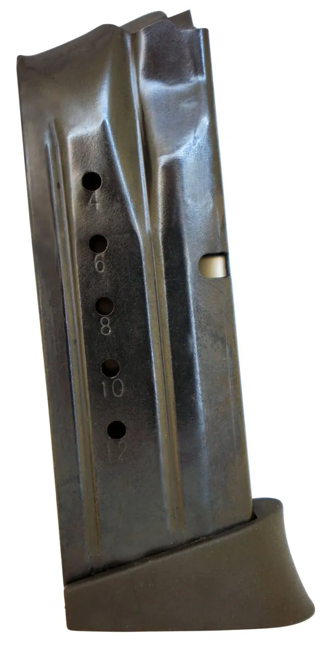 Buy ProMag SMIA15 9mm Luger Magazine 12 Round Blued Steel for S&W M&P Compact online