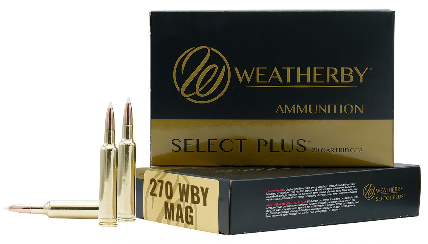 Weatherby Select Plus 270WthbyMag 130gr Barnes Tipped TSX B270130TTSX - Weatherby - 270 WBY Mag