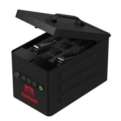 GunVault GVRV100-BK22 Range Vault Safe, Holds 2 Handguns, Black Finish - GunVault Inc.