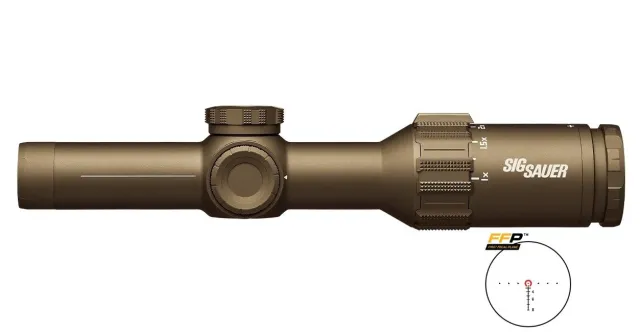 Sig Sauer TANGO6T 1-6x24mm FDE Rifle Scope - Sig Sauer - 24MM