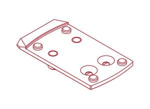 ZRO Delta 7009-0023-4121 MODULUS Mounting Plate for SHIELD/JPOINT Optics - ZRO Delta