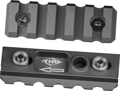 Yankee Hill YHM9205A KeyMod to Picatinny 5-Slot Rail Aluminum Black - Yankee Hill Machine Co. for sale at Bang-Bang Tactical