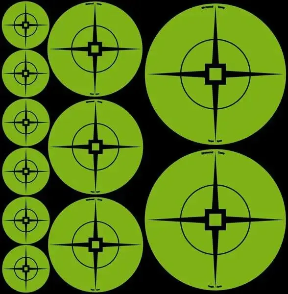 Birchwood Casey Green Target Spots Assorted Sizes - Birchwood Casey - 1"/2"/3"