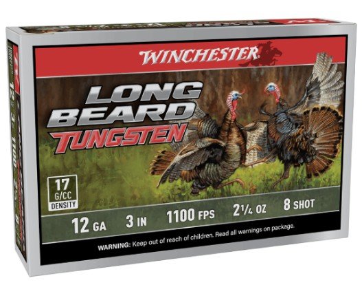 Winchester Ammo LBT1238 12 Gauge Long Beard 12Ga 3" 2-1/4 oz TS17 #8 5/Bx - Winchester Ammo - 12 GAUGE