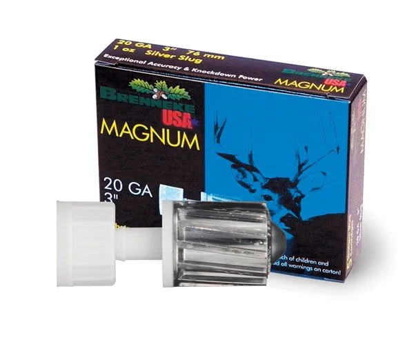 Brenneke SL203M 20GA 3" 1oz Slug 5rd Box Hunting Ammo - Brenneke