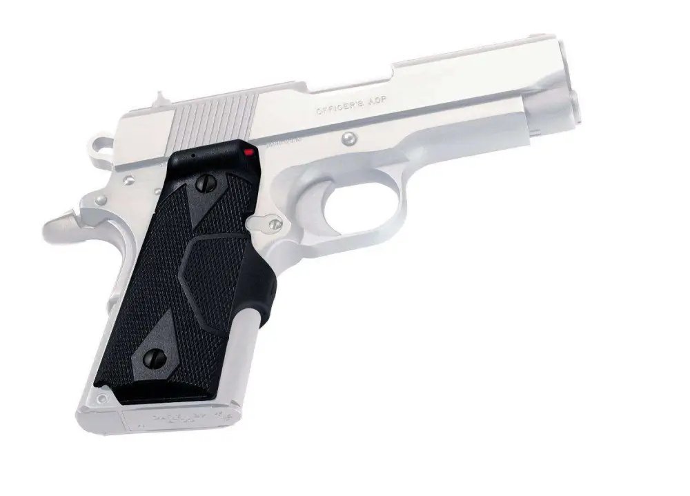 Crimson Trace LG-404G Green Lasergrips for 1911 Compact Black Polymer - Crimson Trace - 0.50" AT 50 FT