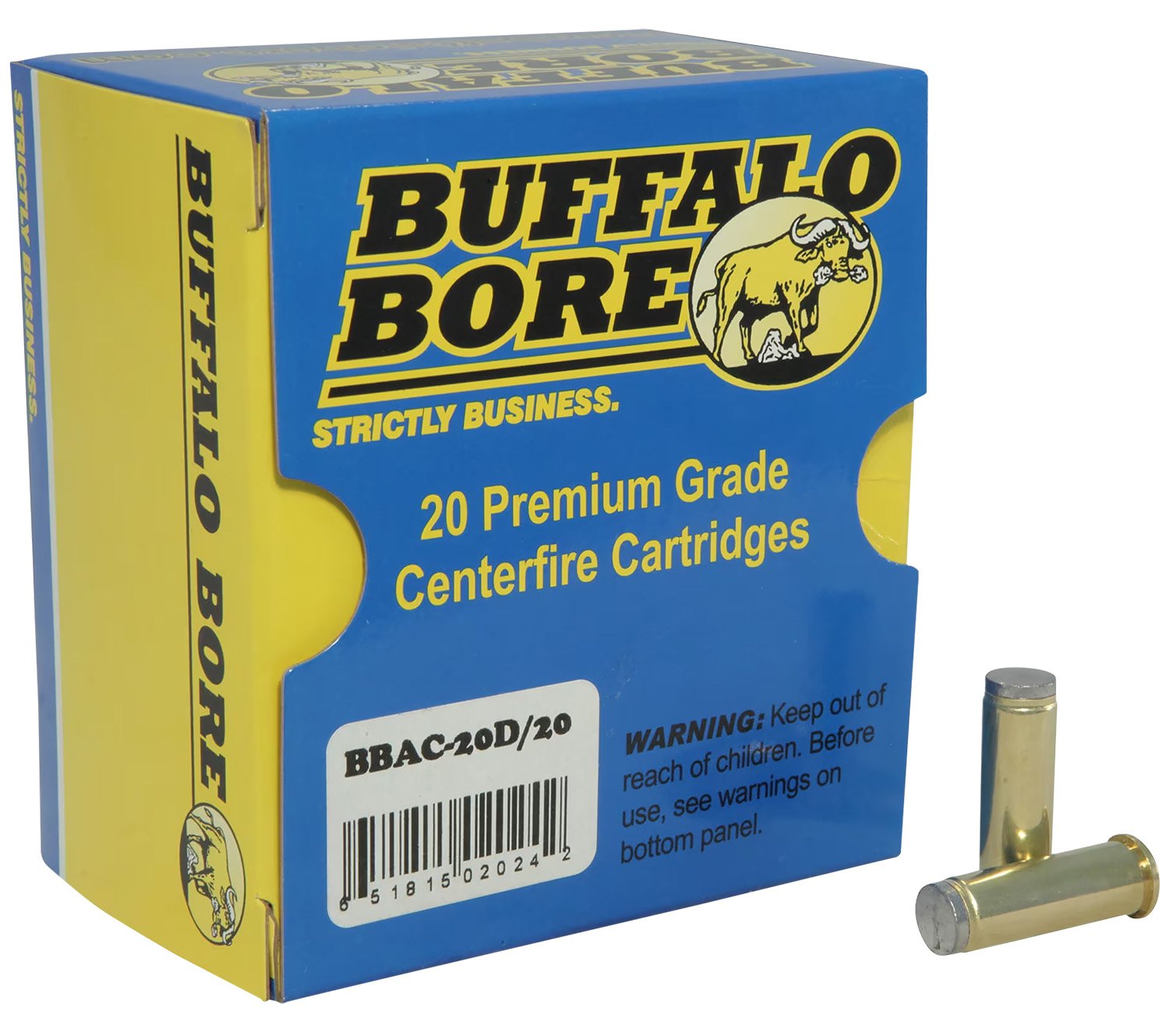 Buy Buffalo Bore 20D20 .38 Special 150gr Hard Cast Wadcutter Ammo 20 Rounds online