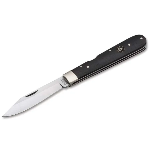 BOKER TREEBRAND CAMP KNIFE 2.44" STN/AMBER BONE D2, Amber Bone, , Slipjoint - BOKER
