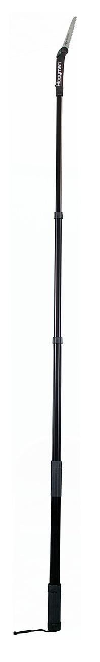 Lightweight Hooyman 655227 Extendable Tree Saw, 10' High Carbon SK5 Steel MegaBite Blade, I-Beam Aluminum, Black - Hooyman