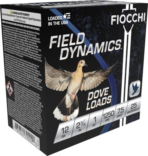 Buy Fiocchi 12GT75 12 Gauge 2.75 in 1 oz 7.5 Shot 1250 fps 25 Rounds online