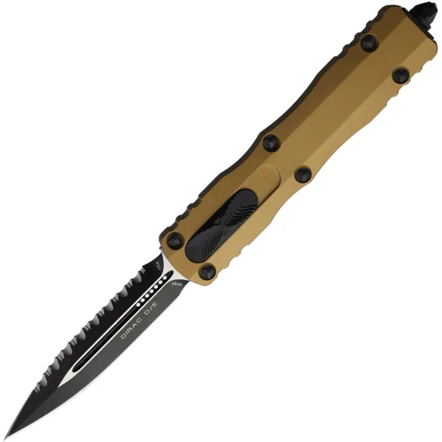 Microtech Dirac 225-3TA 2.92 In D/E Black F/S Tan Alu Handle - MICROTECH