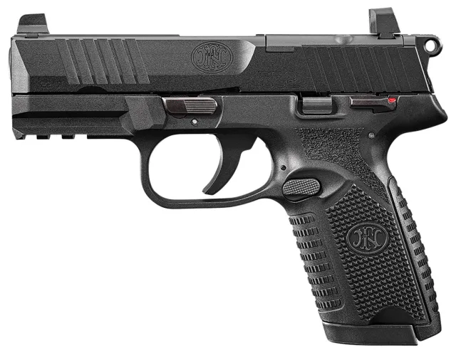 FN 66101013 502 MRD Full Size 22 LR 10+1 4" Black Target Crown Steel... - FN America - 22 LR
