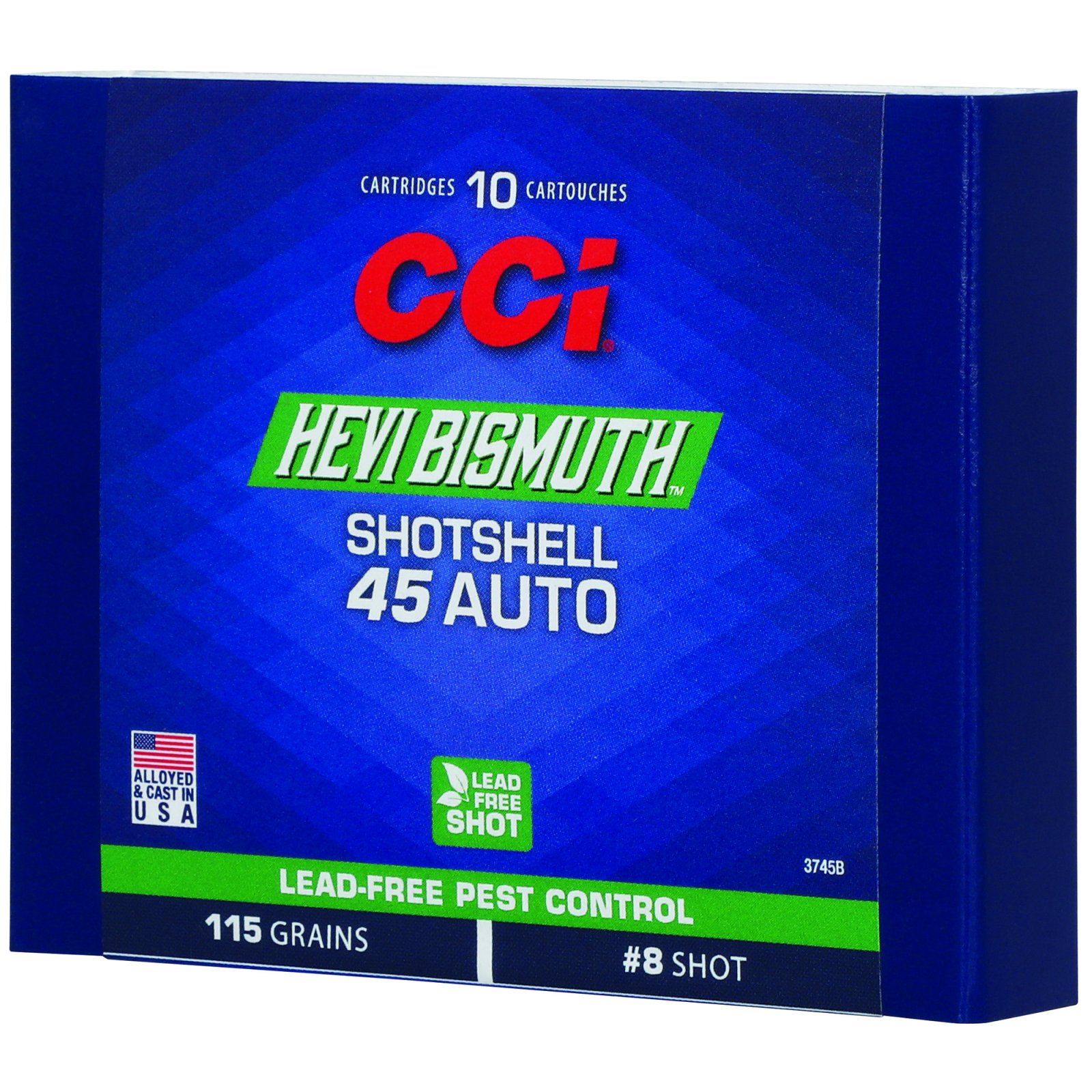 Buy CCI 3745B HEVI-Bismuth Pest Control Shotshells 45 Auto 10 Rounds online