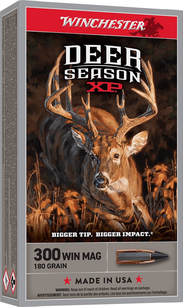 Winchester Deer Season XP Rifle Ammunition .300 Win Mag 180gr PT 2950 fps 20/ct - Winchester - 300 WIN MAG