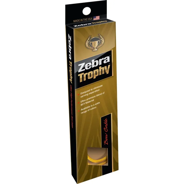 Zebra MCMVBLK/BLKMA Trophy Split Cable Black V3 31 BCY Material - Zebra