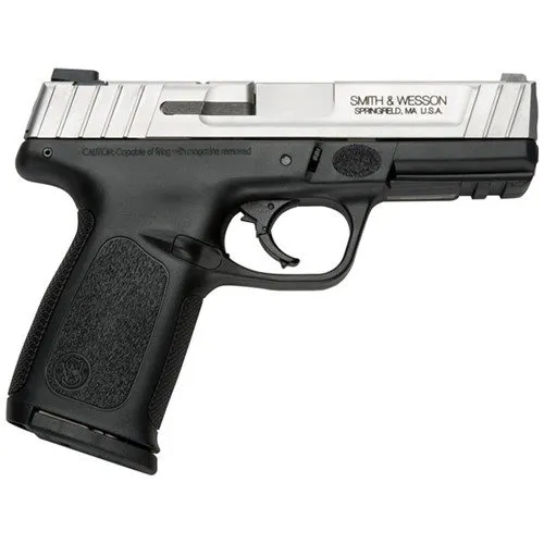 Smith & Wesson 123900 SD VE 9mm Luger Stainless Steel 4" Barrel 10+1, Black Polymer Frame, Picatinny Acc. Rail, Satin Stainless Steel Slide, Textured Polymer Grip - Smith & Wesson - 9 mm Luger for sale at Bang-Bang Tactical