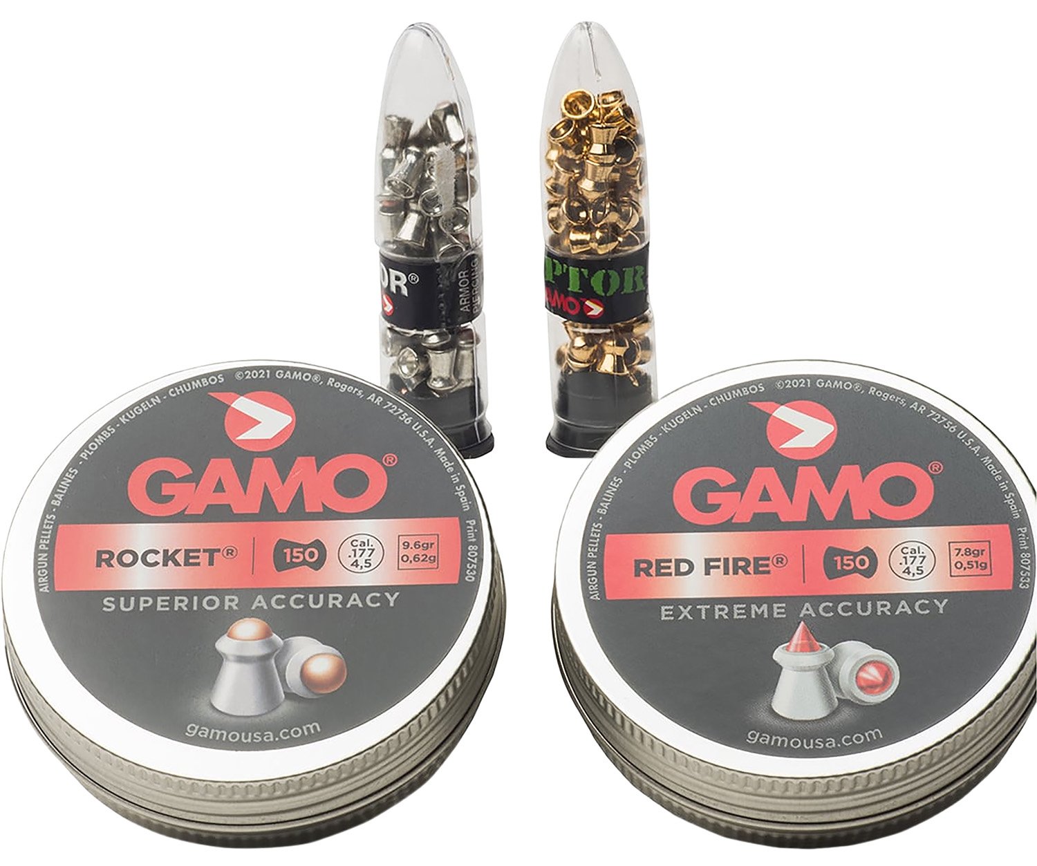 Gamo USA Performance Pellets Combo Pack .177 Cal 632092854 - Gamo USA - 177