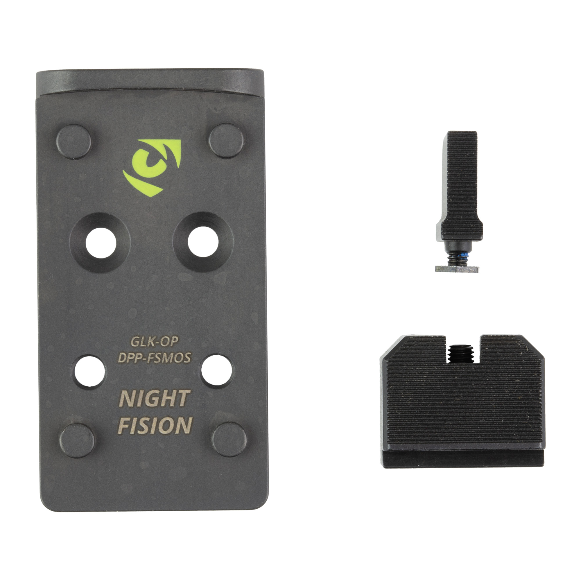 Buy Night Fision Optic Plate + Backup Sight Combo Black Sights Leupold online