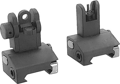 J&E Machine TSPS7B Flip-Up Front & Rear Polymer Sight Set Black - J&E Machine Tech