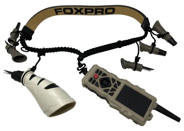 Foxpro FXD8 LAN XD8 Lanyard Black/Tan Paracord with Padded Neck Strap - FoxPro