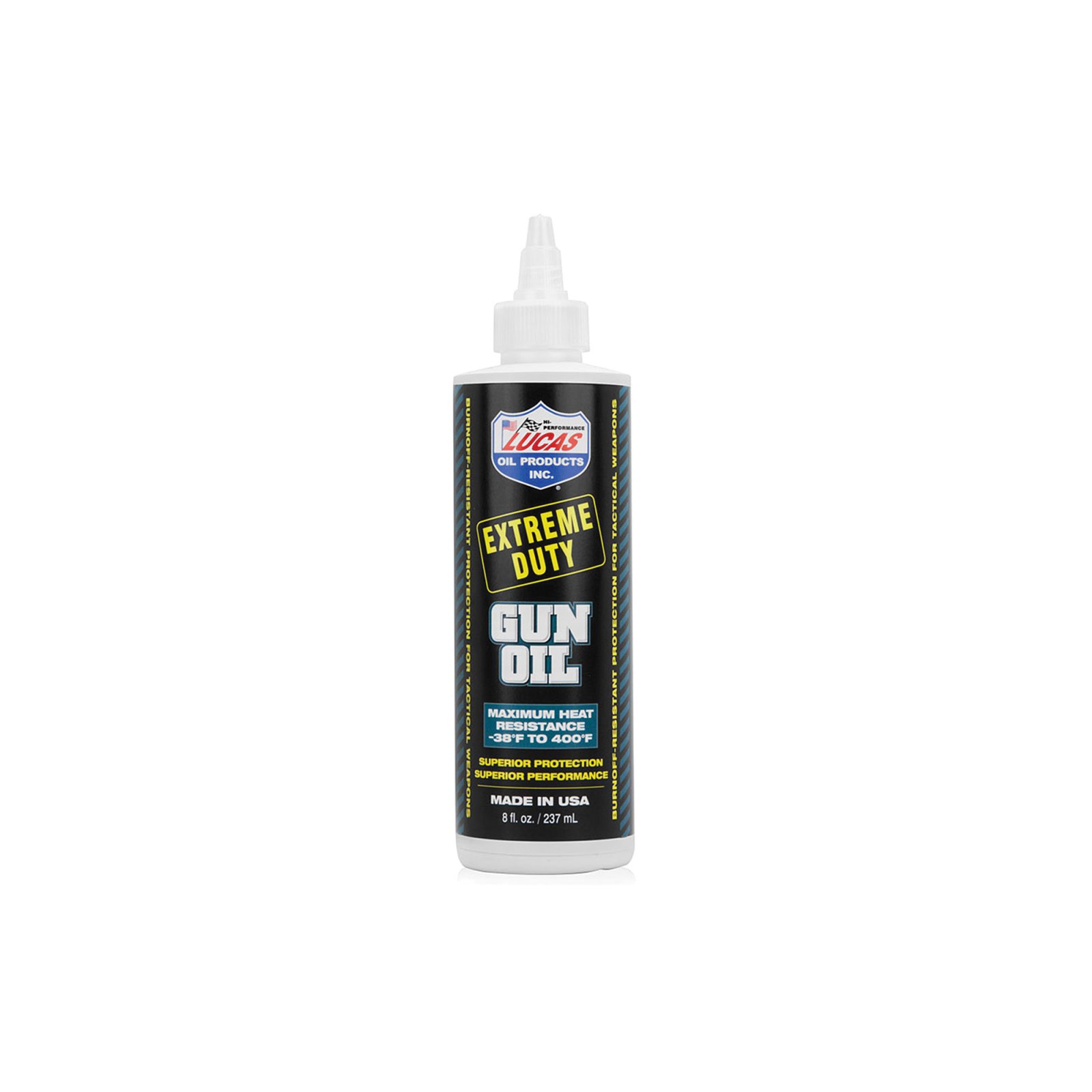Lucas Oil 10870 Extreme Duty Gun Oil 8oz High Heat Rust Protection - Lucas Oil - 8 OZ