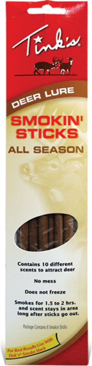 Tinks W6106 Smokin Stick Deer Attractant Doe In Estrus Scent 6 Per Pkg - TNK - TINK'S