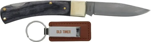 OLD TIMER KNIFE LOCKBACK FOLDR & KEYCHAIN COMBO PROMO Q3